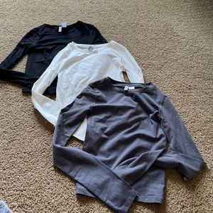 Three pack of long sleeves